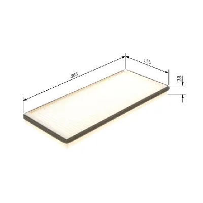 Filter, vazduh unutrašnjeg prostora BOSCH 1 987 432 043 IC-A7C46F