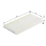 Filter, vazduh unutrašnjeg prostora BOSCH 1 987 432 045 IC-A7C45F