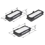 Filter, vazduh unutrašnjeg prostora BOSCH 1 987 432 060 IC-A7C4A0