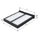 Filter, vazduh unutrašnjeg prostora BOSCH 1 987 432 086 IC-C2F4E2