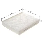 Filter, vazduh unutrašnjeg prostora BOSCH 1 987 432 087 IC-C2F4C2