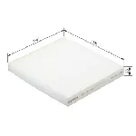 Filter, vazduh unutrašnjeg prostora BOSCH 1 987 432 092 IC-A7C4A9