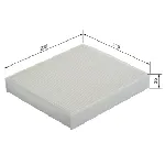 Filter, vazduh unutrašnjeg prostora BOSCH 1 987 432 113 IC-A7C4B9