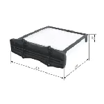 Filter, vazduh unutrašnjeg prostora BOSCH 1 987 432 116 IC-A7C4BD