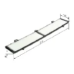 Filter, vazduh unutrašnjeg prostora BOSCH 1 987 432 124 IC-C2F4D9