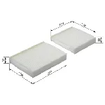 Filter, vazduh unutrašnjeg prostora BOSCH 1 987 432 136 IC-C2F4A8