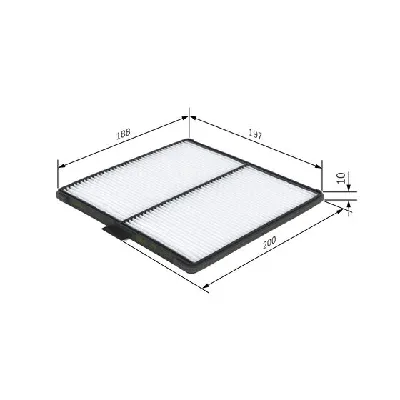 Filter, vazduh unutrašnjeg prostora BOSCH 1 987 432 171 IC-C2F480