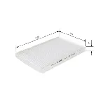 Filter, vazduh unutrašnjeg prostora BOSCH 1 987 432 183 IC-B2B187