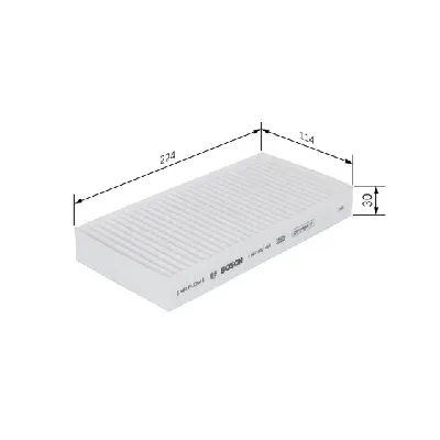 Filter, vazduh unutrašnjeg prostora BOSCH 1 987 432 184 IC-C2F492