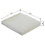 Filter, vazduh unutrašnjeg prostora BOSCH 1 987 432 190 IC-C2F495