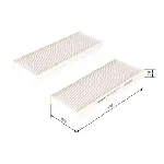 Filter, vazduh unutrašnjeg prostora BOSCH 1 987 432 194 IC-C2F4A5