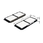 Filter, vazduh unutrašnjeg prostora BOSCH 1 987 432 209 IC-CFE98C