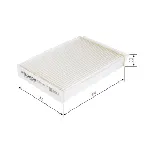 Filter, vazduh unutrašnjeg prostora BOSCH 1 987 432 214 IC-C2F44F