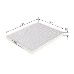 Filter, vazduh unutrašnjeg prostora BOSCH 1 987 432 224 IC-CFE990