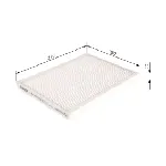 Filter, vazduh unutrašnjeg prostora BOSCH 1 987 432 236 IC-C697CC