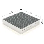 Filter, vazduh unutrašnjeg prostora BOSCH 1 987 432 378 IC-A7C4B4