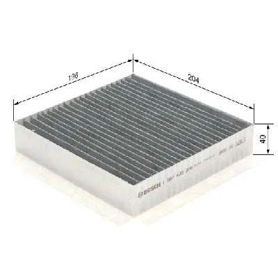 Filter, vazduh unutrašnjeg prostora BOSCH 1 987 432 378 IC-A7C4B4