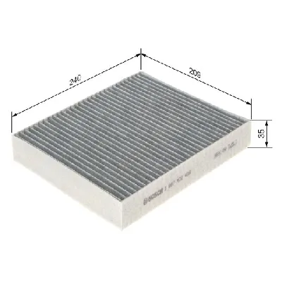 Filter, vazduh unutrašnjeg prostora BOSCH 1 987 432 409 IC-A7C42F