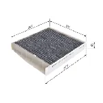 Filter, vazduh unutrašnjeg prostora BOSCH 1 987 432 464 IC-DE32C5