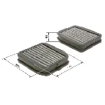 Filter, vazduh unutrašnjeg prostora BOSCH 1 987 432 512 IC-C697D9