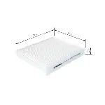 Filter, vazduh unutrašnjeg prostora BOSCH 1 987 432 539 IC-DCA322