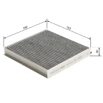 Filter, vazduh unutrašnjeg prostora BOSCH 1 987 432 568 IC-D1F818