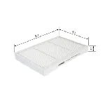 Filter, vazduh unutrašnjeg prostora BOSCH 1 987 435 004 IC-D77BDB