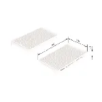 Filter, vazduh unutrašnjeg prostora BOSCH 1 987 435 015 IC-DE32BF