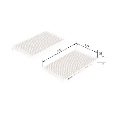 Filter, vazduh unutrašnjeg prostora BOSCH 1 987 435 015 IC-DE32BF