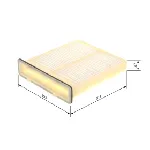 Filter, vazduh unutrašnjeg prostora BOSCH 1 987 435 037 IC-F69346