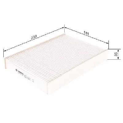 Filter, vazduh unutrašnjeg prostora BOSCH 1 987 435 057 IC-E2376B