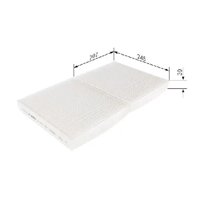 Filter, vazduh unutrašnjeg prostora BOSCH 1 987 435 064 IC-E2376C