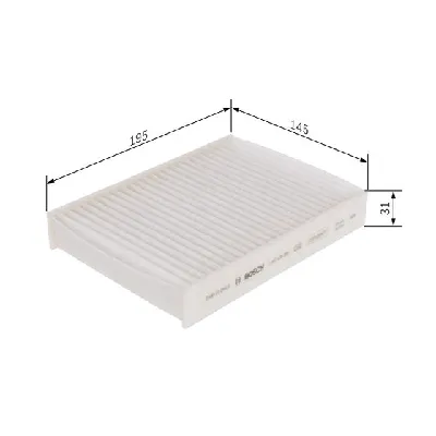 Filter, vazduh unutrašnjeg prostora BOSCH 1 987 435 066 IC-DD868C