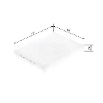 Filter, vazduh unutrašnjeg prostora BOSCH 1 987 435 070 IC-E2376D