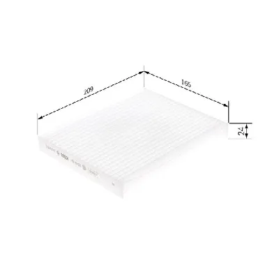 Filter, vazduh unutrašnjeg prostora BOSCH 1 987 435 070 IC-E2376D