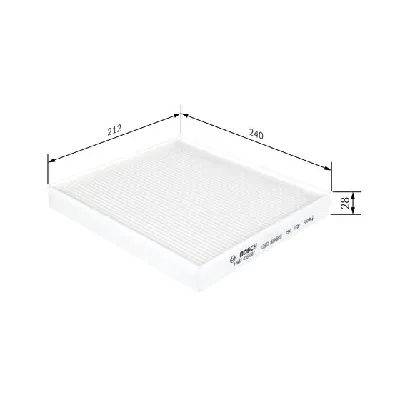 Filter, vazduh unutrašnjeg prostora BOSCH 1 987 435 087 IC-E531CE