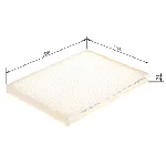 Filter, vazduh unutrašnjeg prostora BOSCH 1 987 435 097 IC-E531CF