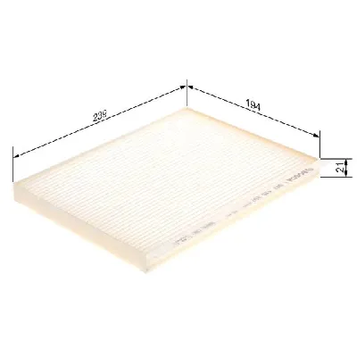 Filter, vazduh unutrašnjeg prostora BOSCH 1 987 435 097 IC-E531CF