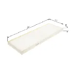 Filter, vazduh unutrašnjeg prostora BOSCH 1 987 435 125 IC-F7EC63