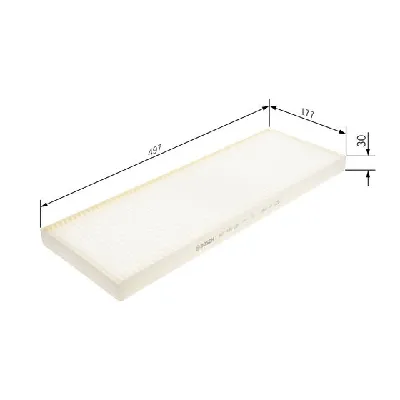 Filter, vazduh unutrašnjeg prostora BOSCH 1 987 435 125 IC-F7EC63