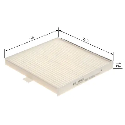 Filter, vazduh unutrašnjeg prostora BOSCH 1 987 435 127 IC-G0UFDH