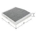 Filter, vazduh unutrašnjeg prostora BOSCH 1 987 435 505 IC-D6A5AA