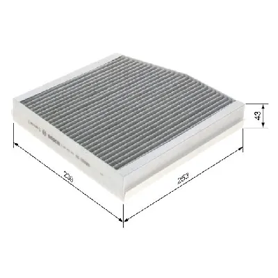 Filter, vazduh unutrašnjeg prostora BOSCH 1 987 435 505 IC-D6A5AA