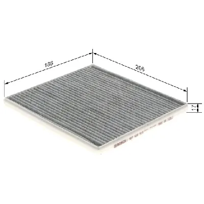 Filter, vazduh unutrašnjeg prostora BOSCH 1 987 435 516 IC-DA9CFF
