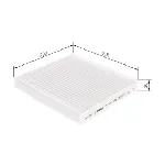 Filter, vazduh unutrašnjeg prostora BOSCH 1 987 435 517 IC-D7AB6F