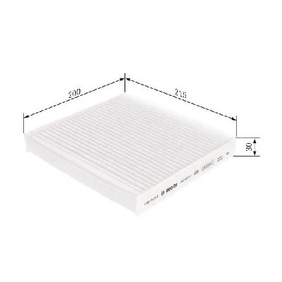 Filter, vazduh unutrašnjeg prostora BOSCH 1 987 435 517 IC-D7AB6F