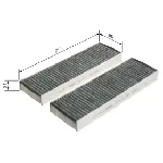 Filter, vazduh unutrašnjeg prostora BOSCH 1 987 435 522 IC-D4A9C1