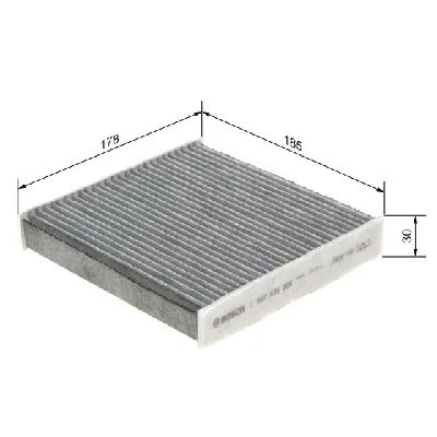 Filter, vazduh unutrašnjeg prostora BOSCH 1 987 435 526 IC-DD2382