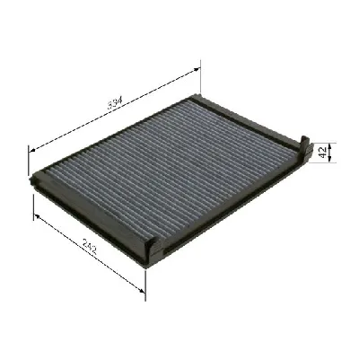 Filter, vazduh unutrašnjeg prostora BOSCH 1 987 435 563 IC-F4C8F5