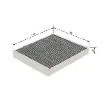 Filter, vazduh unutrašnjeg prostora BOSCH 1 987 435 575 IC-F6934F